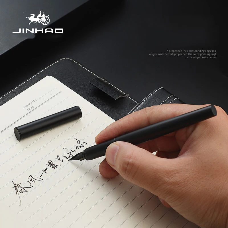 Jinhao 35, цельнометаллическая перьевая ручка EF, сверхтонкое перо, гладкое письмо, практика каллиграфии, необходимые канцелярские принадлежности для бизнеса и офиса (art.: 3920ca5702fe7) - 3920ca5702fe7