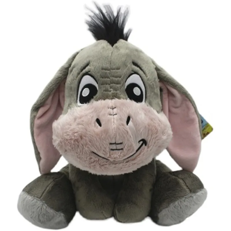 

28cm Cute Cartoon Gray Eeyore Donkey Stuff Animal Soft Plush Toy Doll Birthday Children Gift Collection