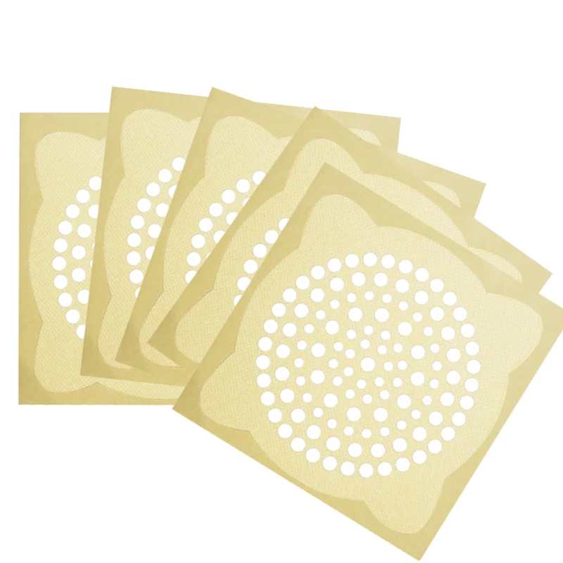 

60Pcs Disposable Hair Filter Sticker Universal Sewer Outfall Sink Drain Hair Catchers Bathroom Kitchen Anti-Blocking Strainer