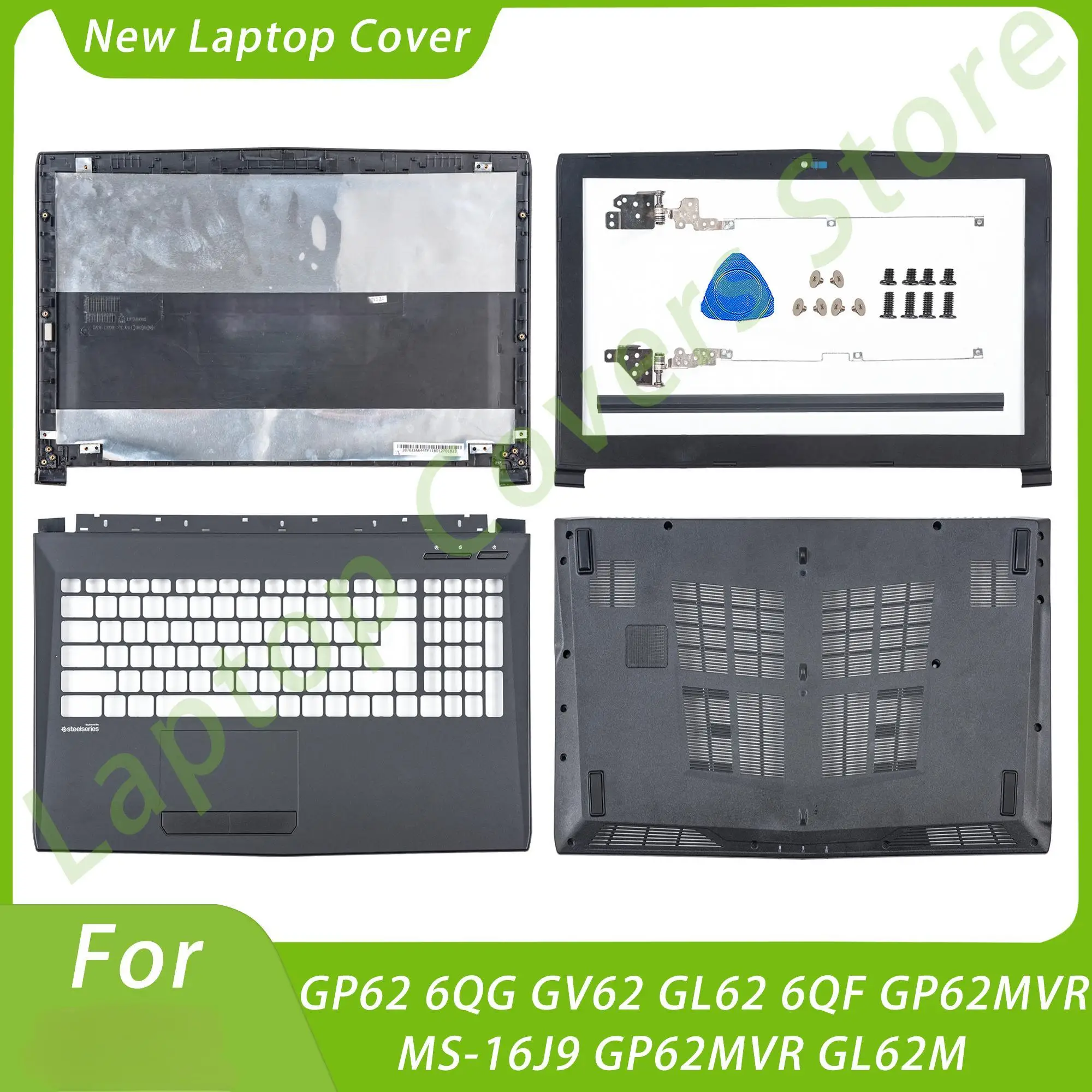 Новые чехлы для GP62 6QG GV62 GL62 6QF GP62MVR MS-16J9 GL62M задняя крышка ЖК-дисплея петли детали