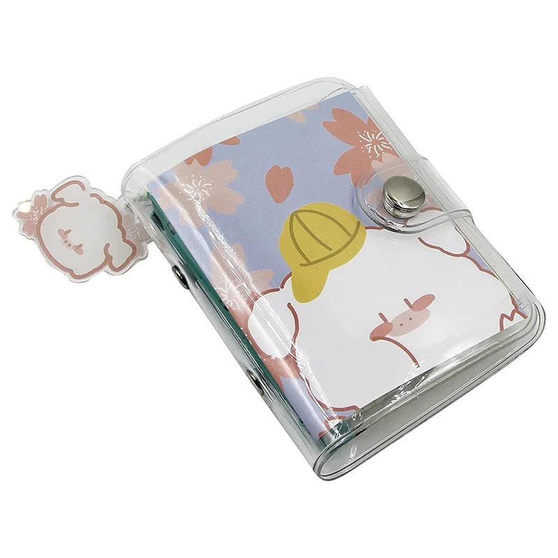 

2X Обложка для блокнота с 3 кольцами, прозрачная тонкая защита, многоразовая застежка «сделай сам» для журнала, свободная застежка с кнопками