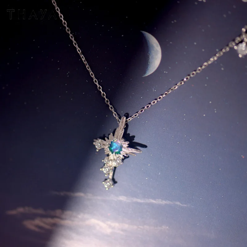 

Thaya Original Design Women Necklaces 2023 New Trendy Crystal Necklace 100% S925 Silver Pendant Necklace Elegant Fine Jewelry