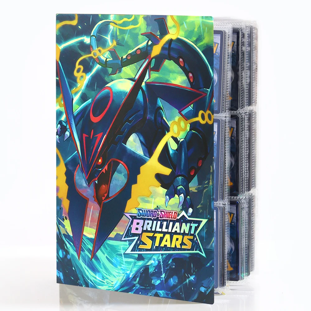 

Pokemon Album 540pcs 9 Bags Large Capacity Favorites Notebook Game Map Binder Pikachu Game Card Case Support VMAX GX EX