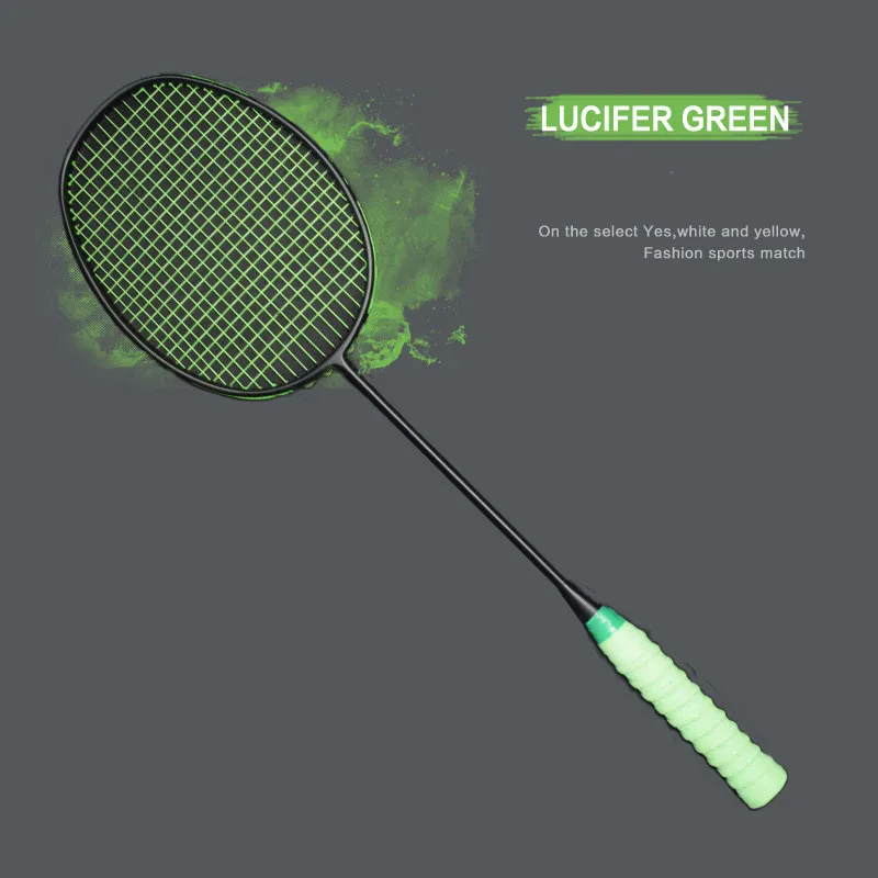 

2022 New Professional Racket Badminton Racket Full Carbon Offensive Men and Women Outdoor Sports Single Shot Equipment with Bag