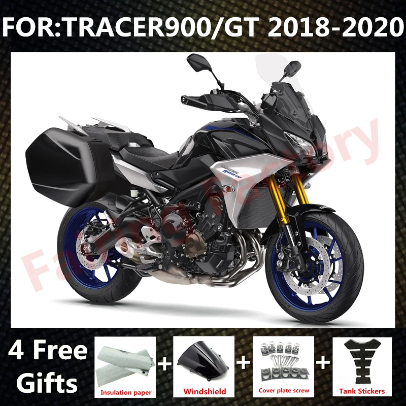 

New ABS Motorcycle Whole Fairings Kit fit for Tracer 900 GT 2018 2019 2020 Tracer900 Bodywork full fairing kits set grey black