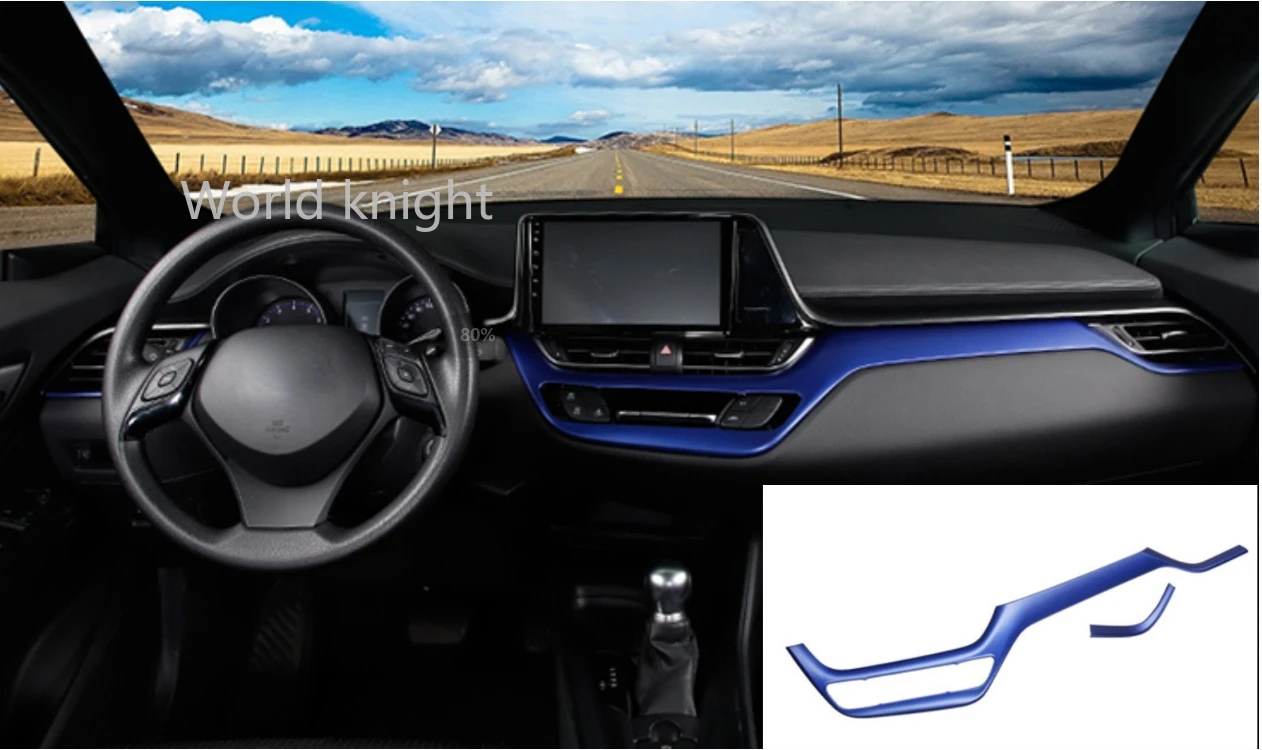 

Для Toyota C-HR CHR 2019 2020 автомобильные аксессуары ABS Chrome центральная консоль интерьерная приборная панель вокруг отделки