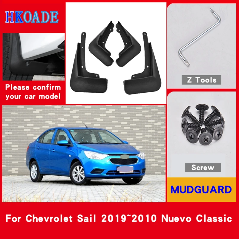 

Car Fender Mud Flaps For Chevrolet Sail 2010-2019 Nuevo Classic Mudguards Splash Guards Fender Mudflaps Car Fender Accessories