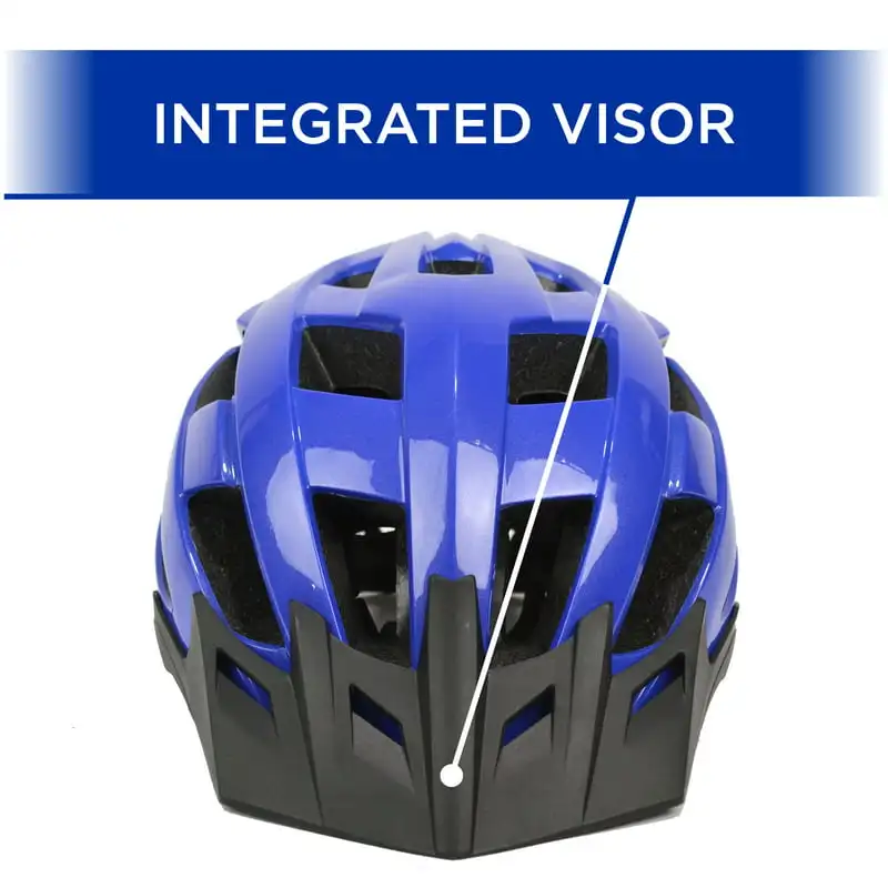 

Free shipping Mountain Bike Adult Blue Helmet (Ages 14+, Unisex, Visor)