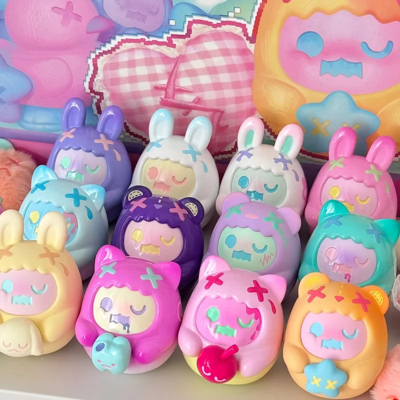 Фото ShinWoo Hug Me Mini Series слепая коробка Ghost Bear Surprise Mystery Box кукла украшение для рабочего стола милая модель игрушки подарки на день рождения для девочек №2
