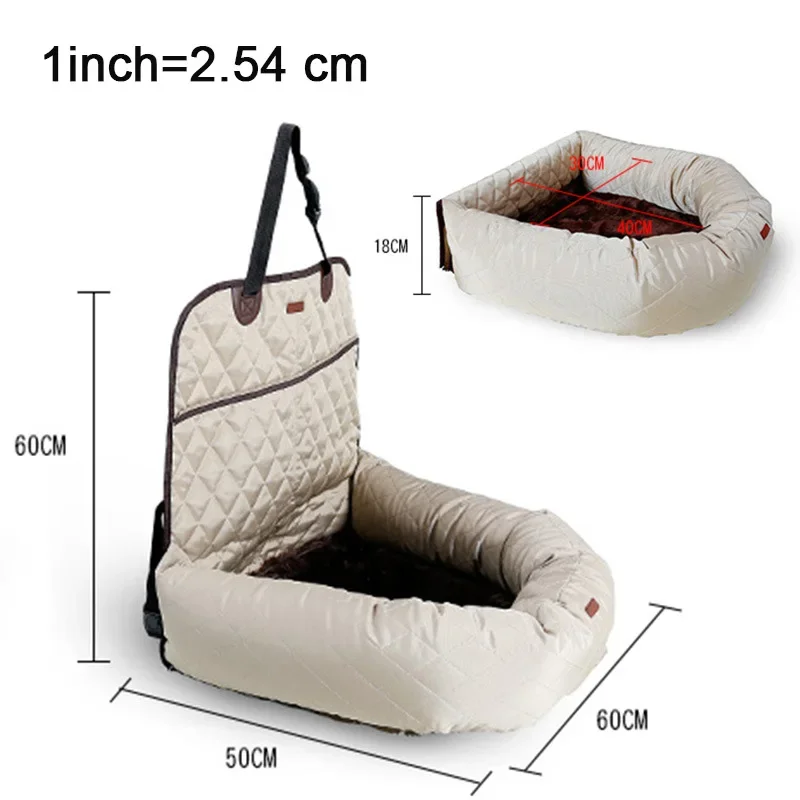 

For Car Small Carrier Use Car Bed Seat Travel Bed Dog Medium Accessories Dogs Front/back Seats Indoor/car Dog Pet Car Seat Car