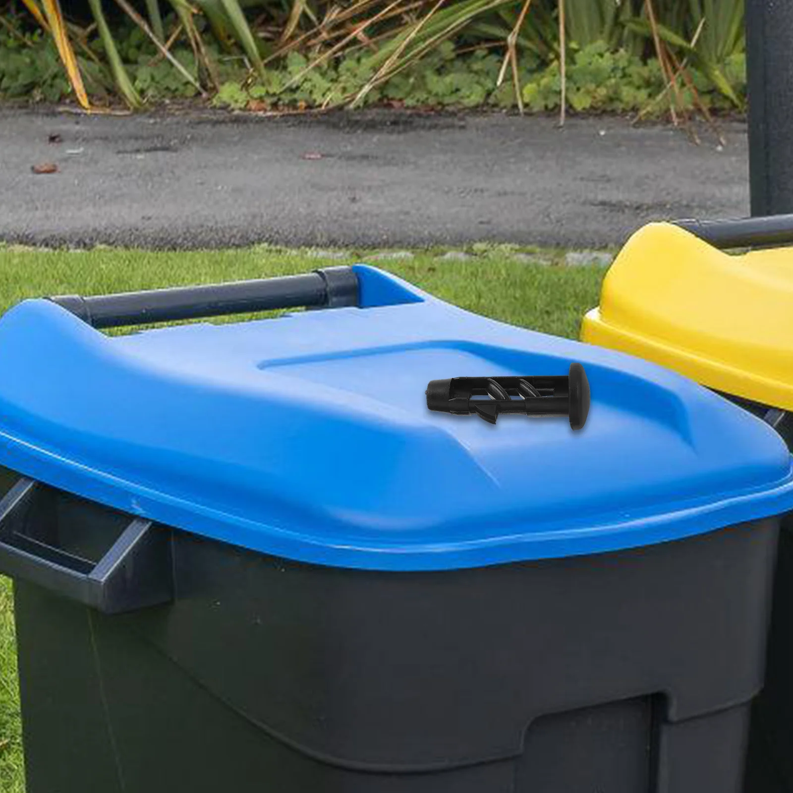 5 шт. пластиковые защелки для мусорных баков чёрные