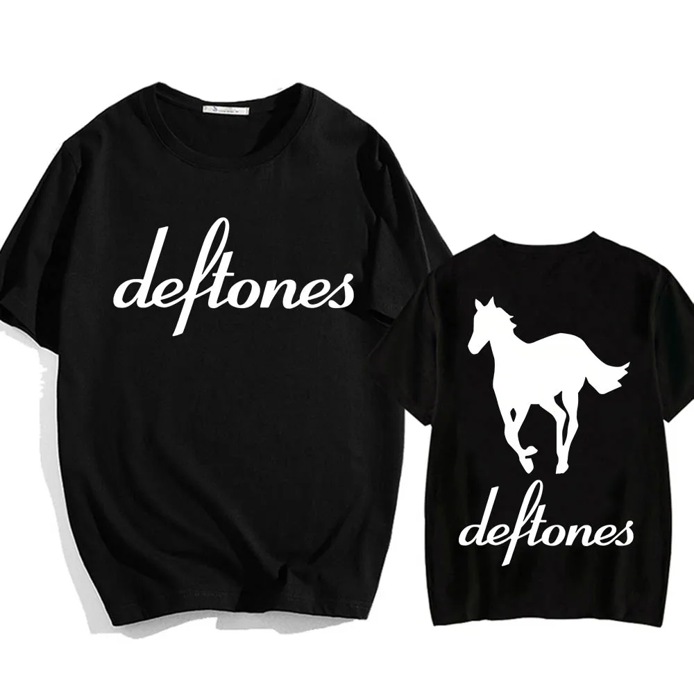 

Deftones Harajuku Anime T-shirts Aesthetic Manga Tshirt Fashion Graphic 100% Cotton Men/women Short Sleeve Cartoon Tee-shirt