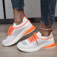 women vulcanize shoes sneakers ladies fashion bling shoes summer mesh breathable outdoor sport shoes zapatillas de mujer 35 43