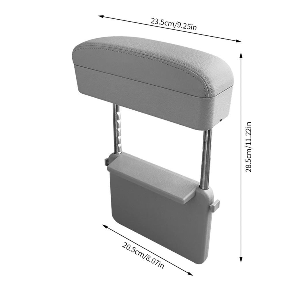 

Подлокотник для автомобиля, регулируемая подставка для подлокотников, подъемник для центральной консоли, органайзер для хранения мелочей, черный, красный