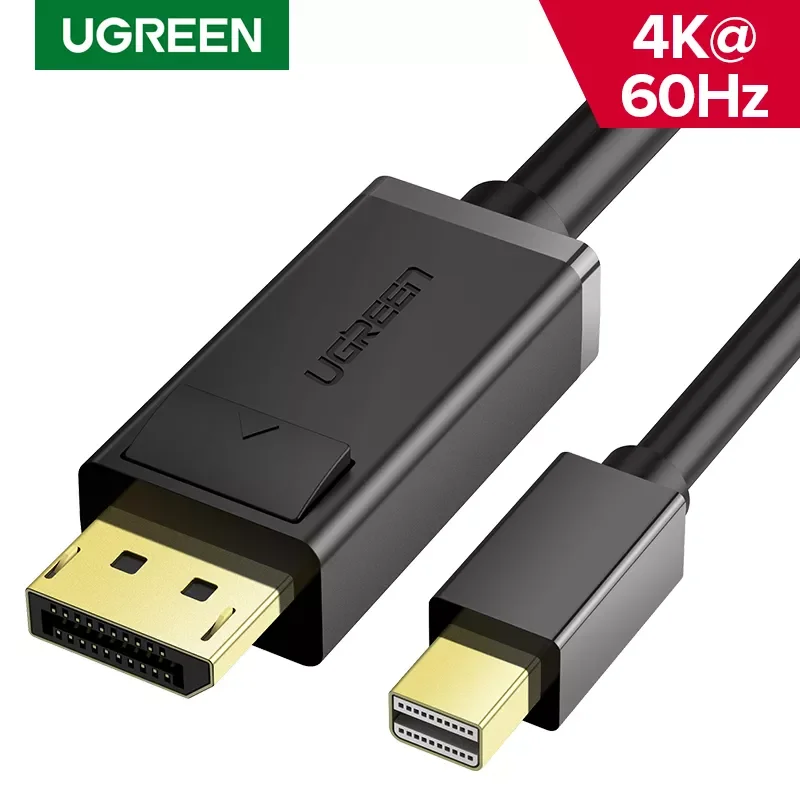 

Ugreen Thunderbolt 1/2 Mini Displayport to DisplayPort 1.2 Cable Adapter Mini DP to DP Converter for Macbook Pro Air Projector