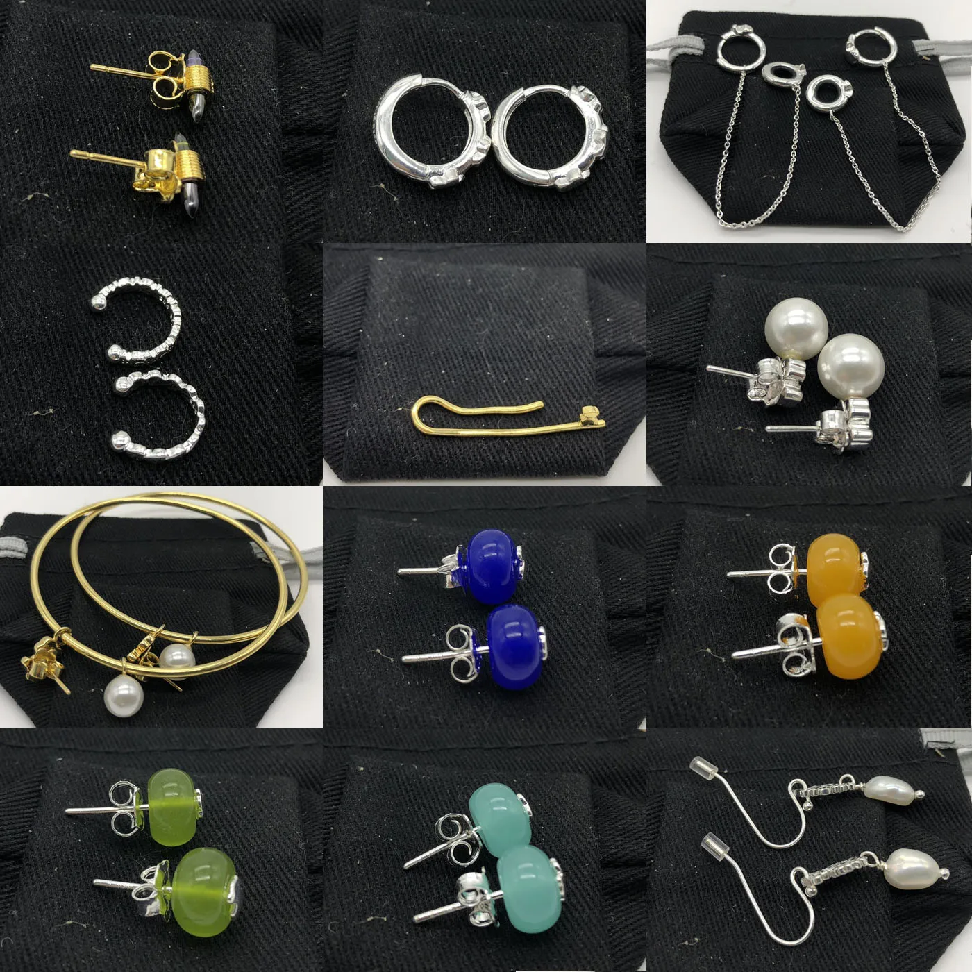 

Женские серьги из серебра 925 пробы, с красной сеткой