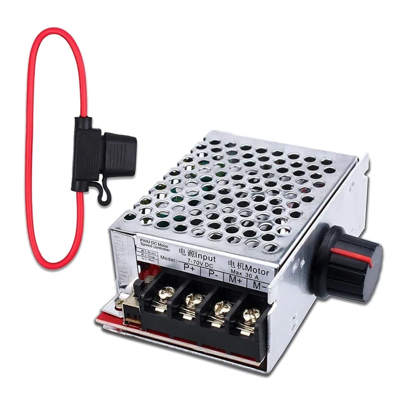 

7-70 в 30 А, устройство управления переключателем ШИМ, 12 В, 24 В, 36 В, 48 В с предохранителем 30 А