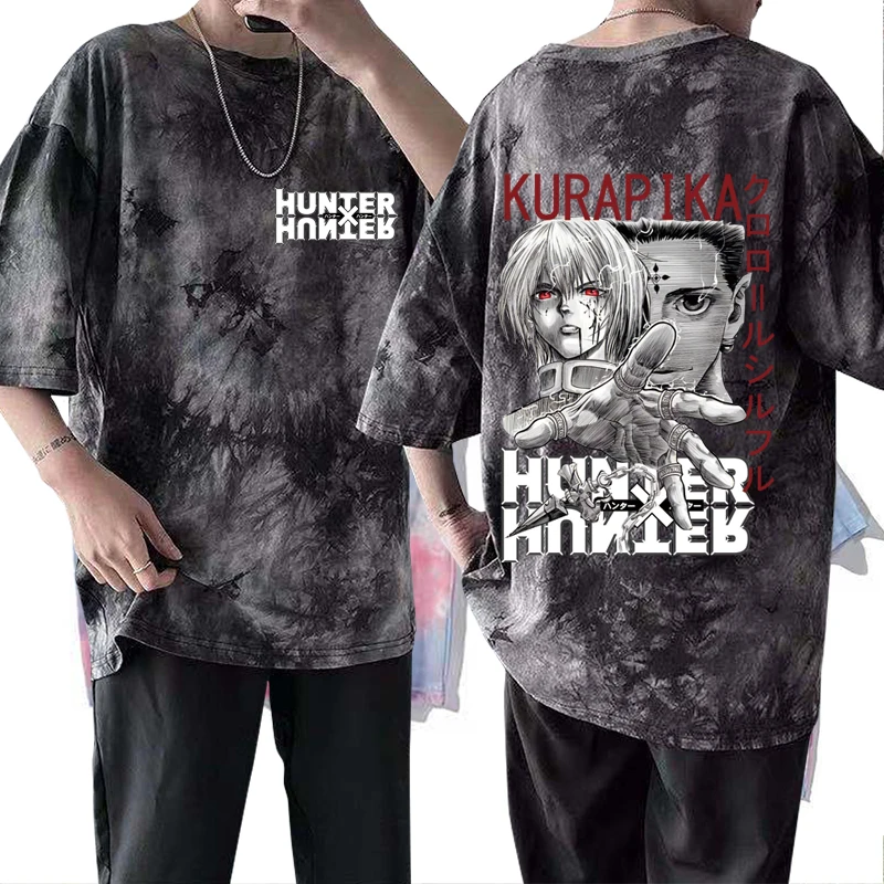 

Anime Harajuku Hunter X Hunter T-Shirt Tie Dye Gift Top Unisex T-Shirt Fashion Men Women Summer Shirt Kurapika Kurapika