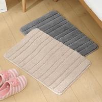 anti slip microfiber pure color floor mat for bathroom living room door entrance water absorbing carpet rugs doormat mat
