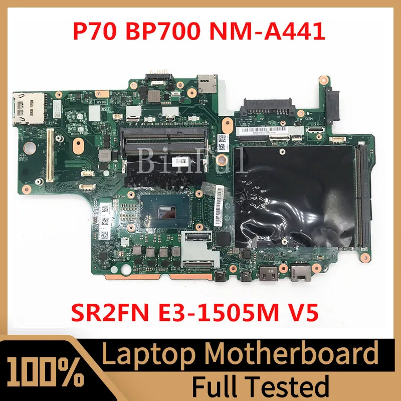 Материнская плата BP700 для ноутбука Lenovo ThinkPad P70, материнская плата с SR2FN, телефон V5 CPU 100%, полностью протестирована, работает хорошо