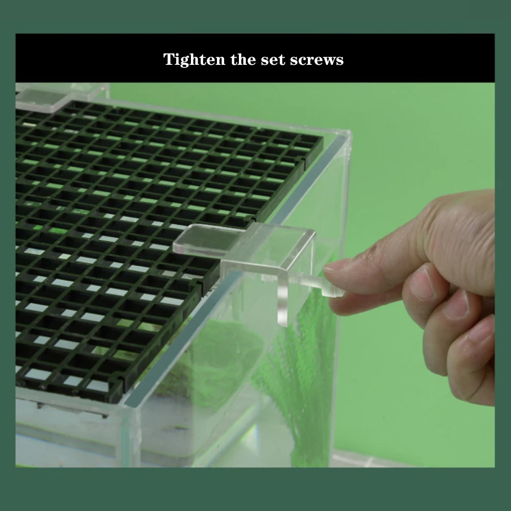 6 шт. клипсы для крышки аквариума прозрачный акриловый держатель стеклянная