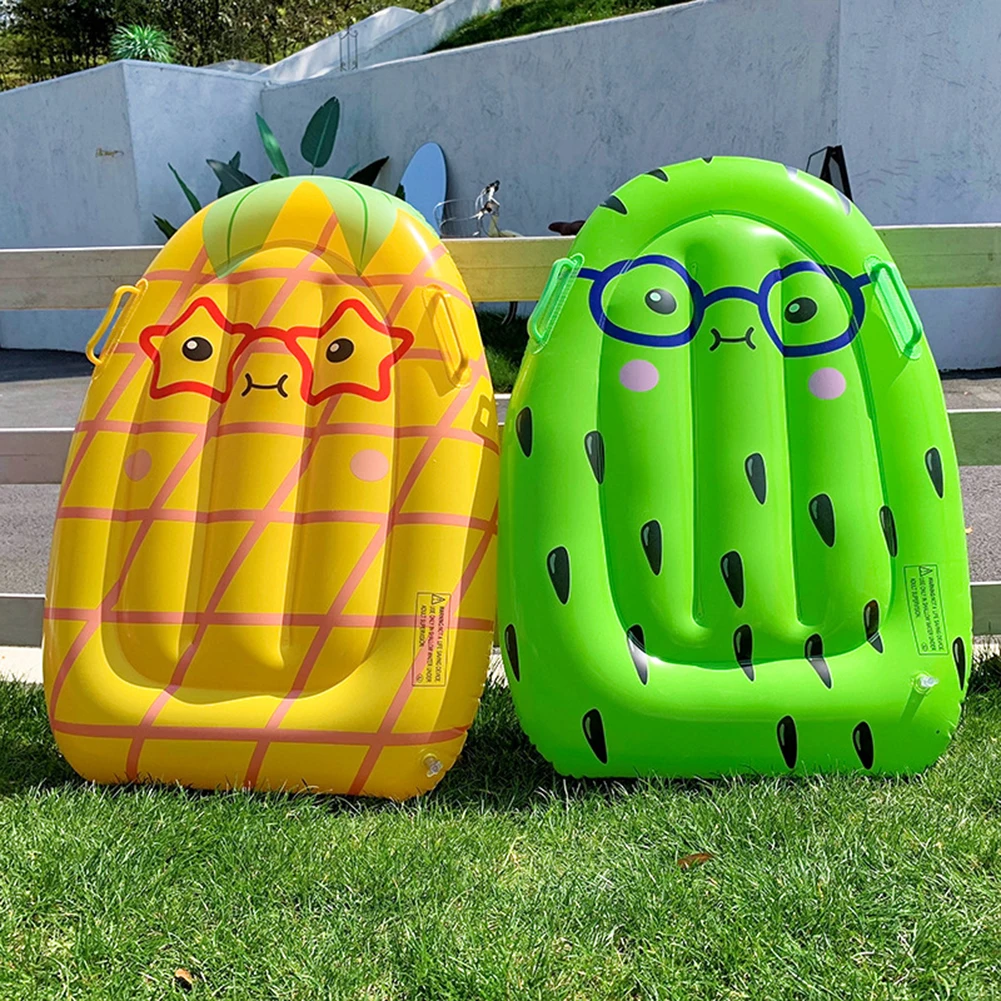 

Fruit Pattern Children Floating Row Swimming Pool Floating Air Bed Kids Outdoor Play Swimming Air Mattress with Handle For Kids