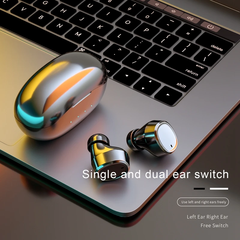 Bluetooth-гарнитура T1 беспроводная Спортивная уличная гарнитура 5 0 с зарядным