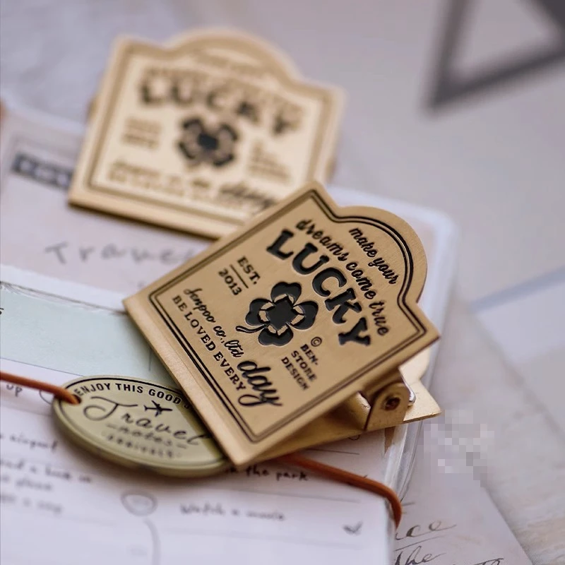 Латунный зажим для сумки Lucky Clover