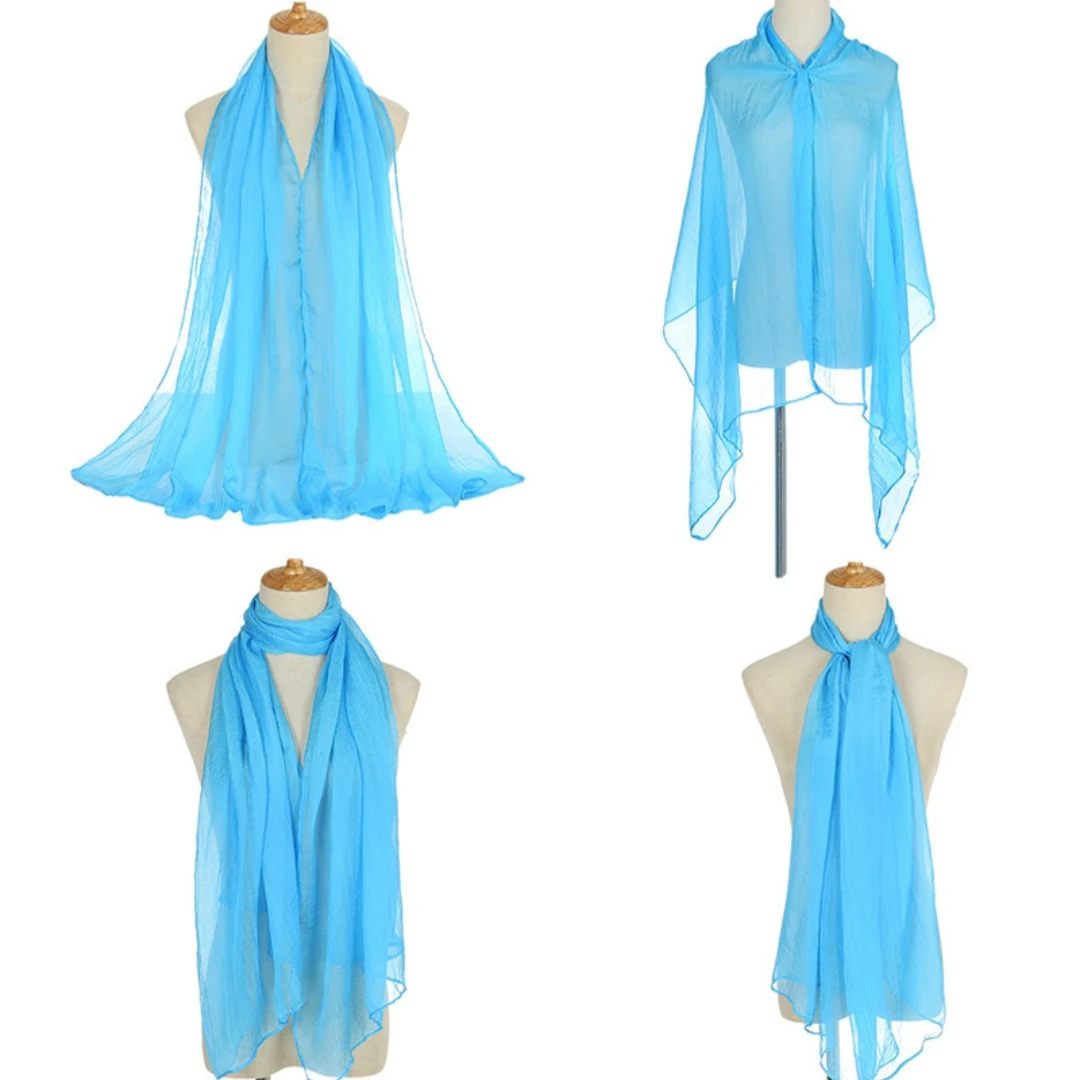 

Women Short Chiffon Swimwear Coverups Beach Bikini Wrap See-Through Cover Up Wrap Scarf Kaftan Sarong Swimsuit Cover Up Dress