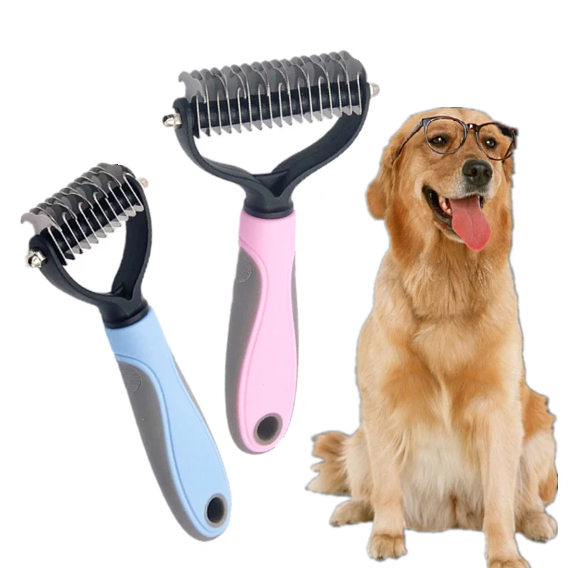 

Dematting Tool Dogs Hair Grooming Cat Hair Detangler Removal Fur Long For Curly Comb Pet Deshedding Trimming Hot Brush 2022