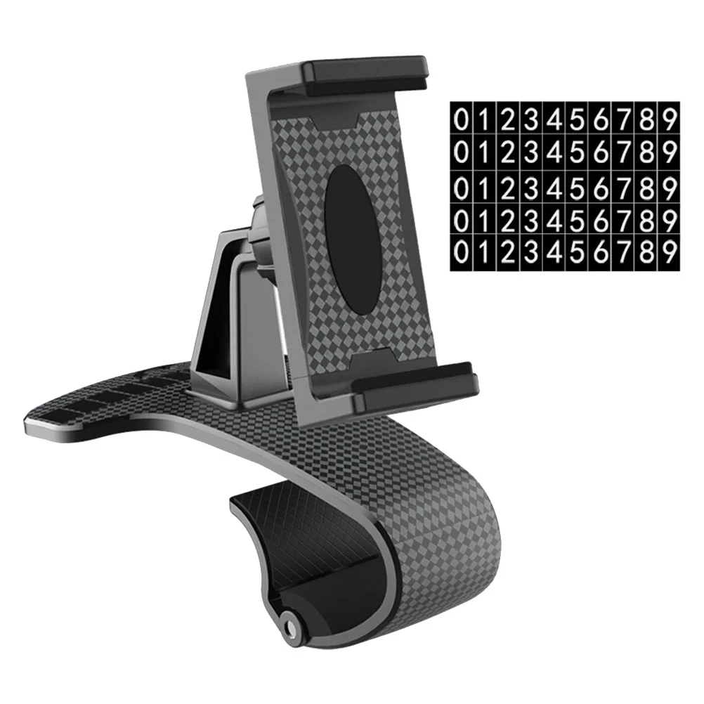 

Car 360 Degree Rotatable Phone Stand Navigation Holder with Parking Number Plate