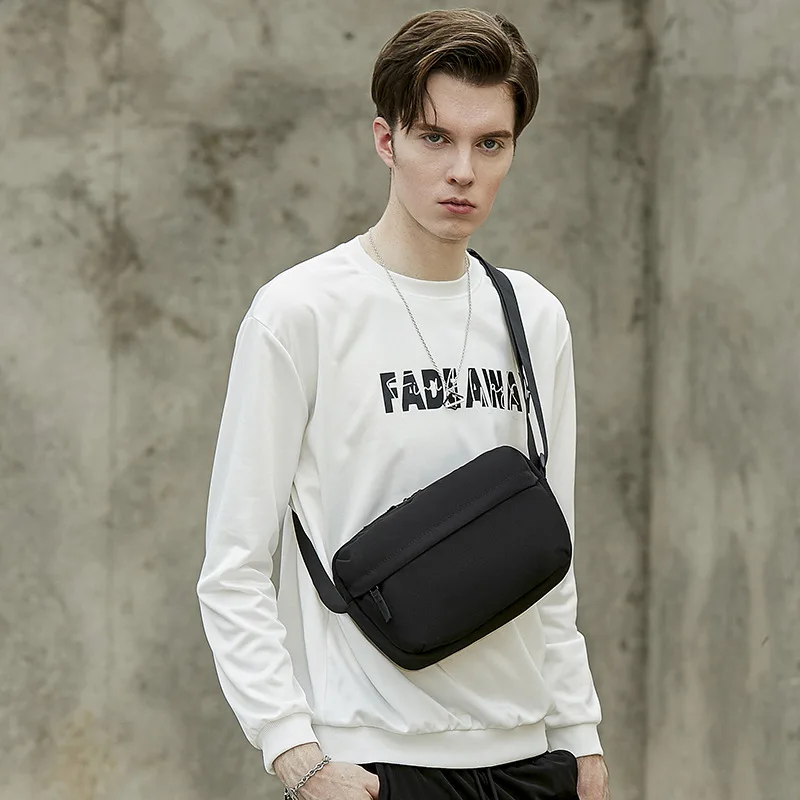 HcanKcan Men's Crossbody Bag Light Weight Fashion Messenger Bag For Men 9.7 Inch iPad Shoulder Bag Husband Sling Bag Outdoor