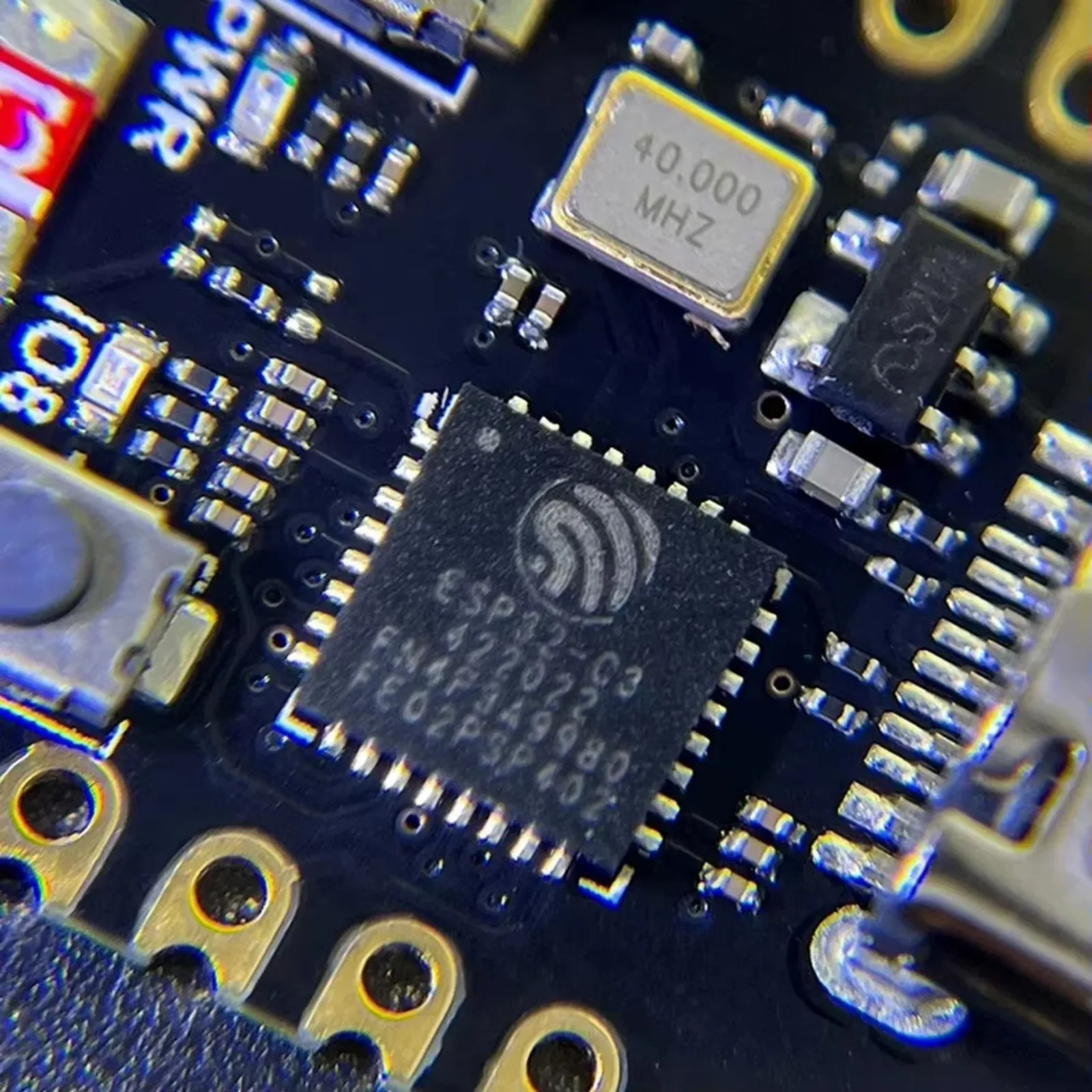 Фото Плата для разработки ESP32-C3 Super Mini с антенной 2.4G, WiFi+BT 5.0 для IoT/Arduino (2 комплекта) №5
