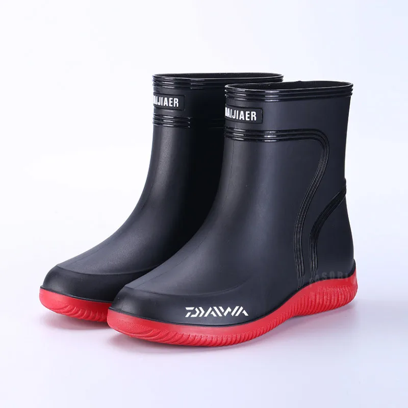 

Ботинки Daiwa мужские резиновые, Нескользящие сапоги для рыбалки и занятий спортом на открытом воздухе, прочная водонепроницаемая обувь для р...