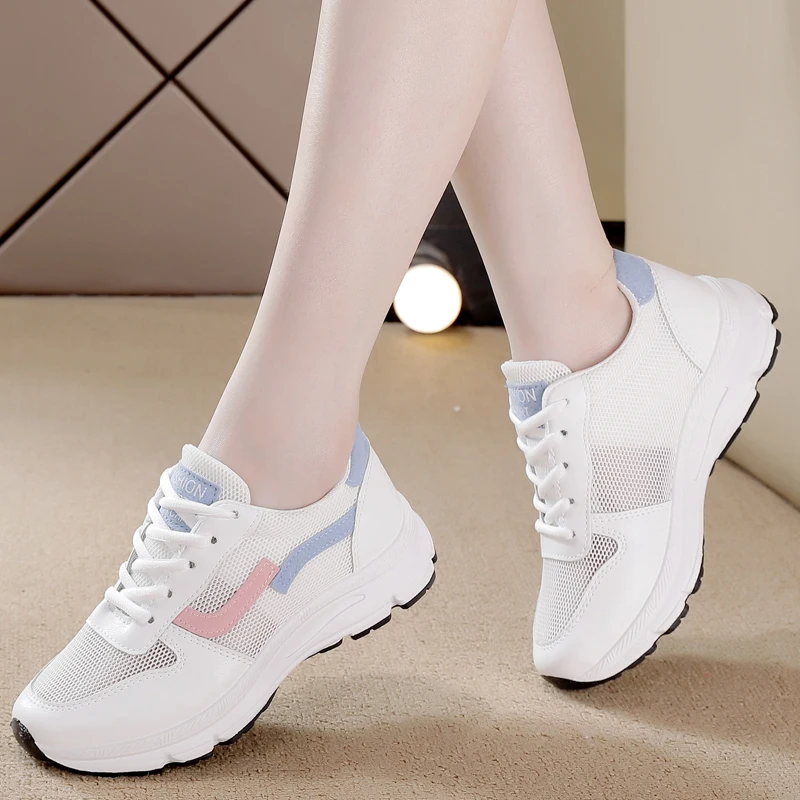 2023 New Women Vulcanized Shoes Breathable Female Running Shoes Summer Women's Casual Shoes Anti-slip Sneakers Free Shipping