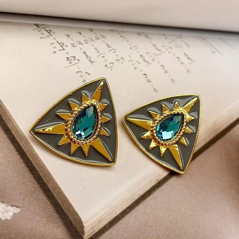 Женские Геометрические серьги-гвоздики Draweye Модные Винтажные элегантные серьги