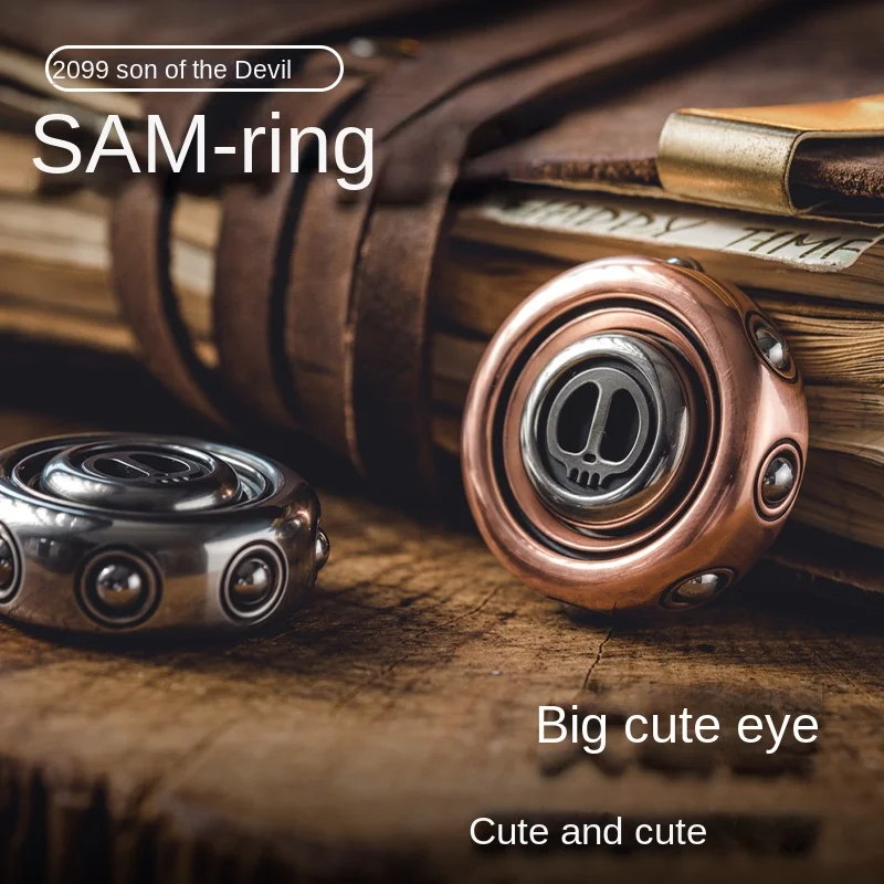 

Кольцо Sam кольцо гироскоп сын дьявола Черная технология декомпрессионный артефакт палец EDC маленькая игрушка