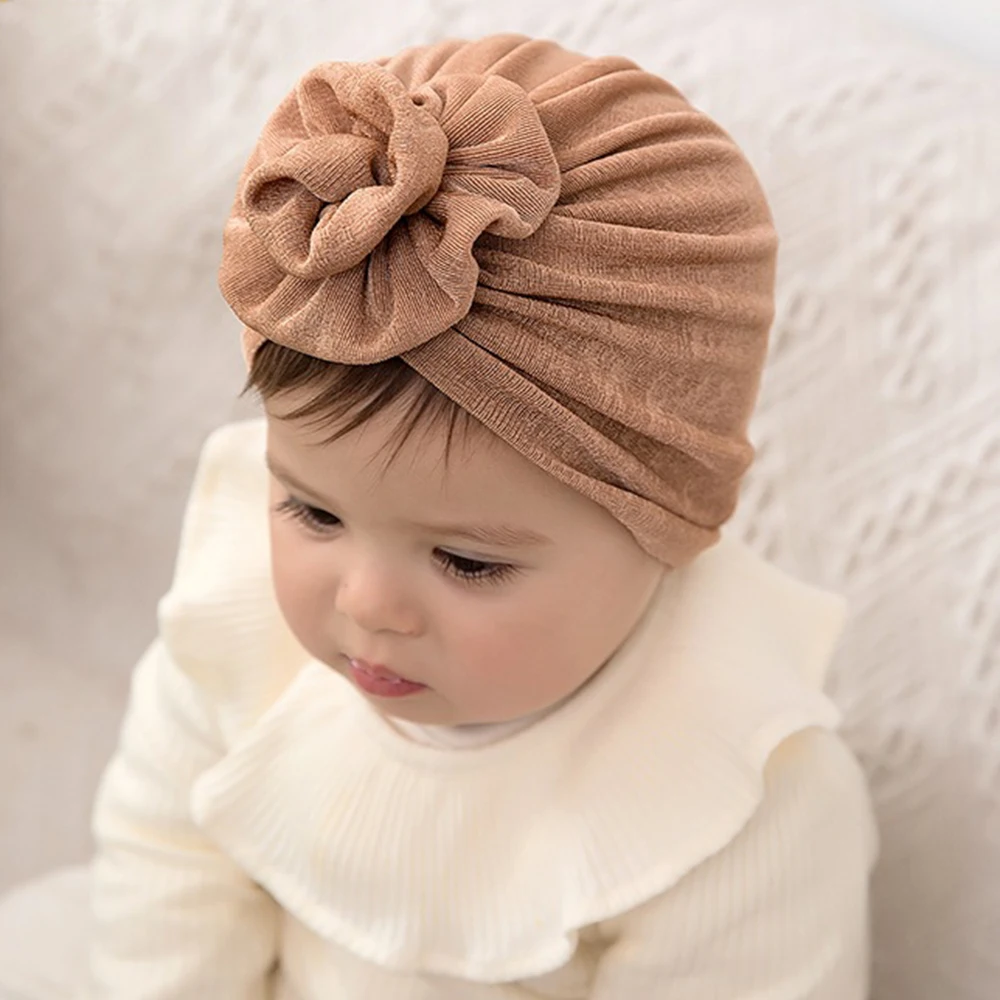 Детская Шапочка-тюрбан с цветами розы детская головная повязка для