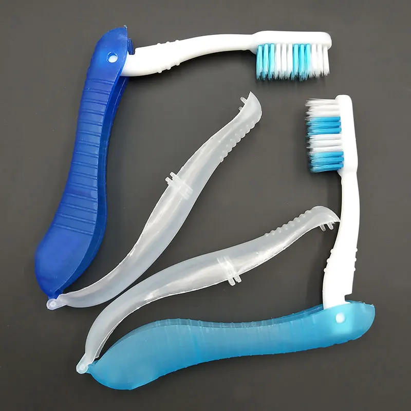 Nuova igiene orale portatile usa e getta pieghevole da viaggio campeggio spazzolino da denti escursionismo spazzolino da denti strumenti per la pulizia dei denti 2022 all'ingrosso