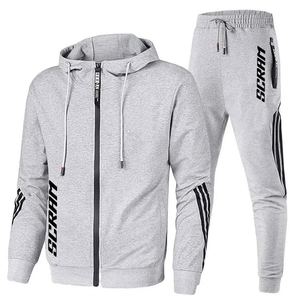 FOR Himalayan Scram411 himalayan scram 411 Motorcycle 2023 new men's casual sportswear sportswear hooded printe top trousers