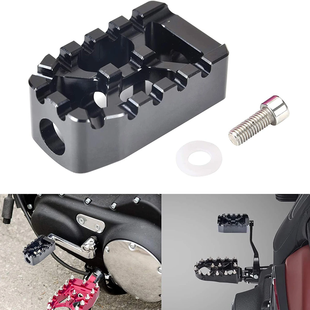 

MX Chopper Bobber Style Anti-Skid Gear Knurled Motorcycle Shifter Peg Fit For Harley Dyna Touring Softail Sportster Bikes