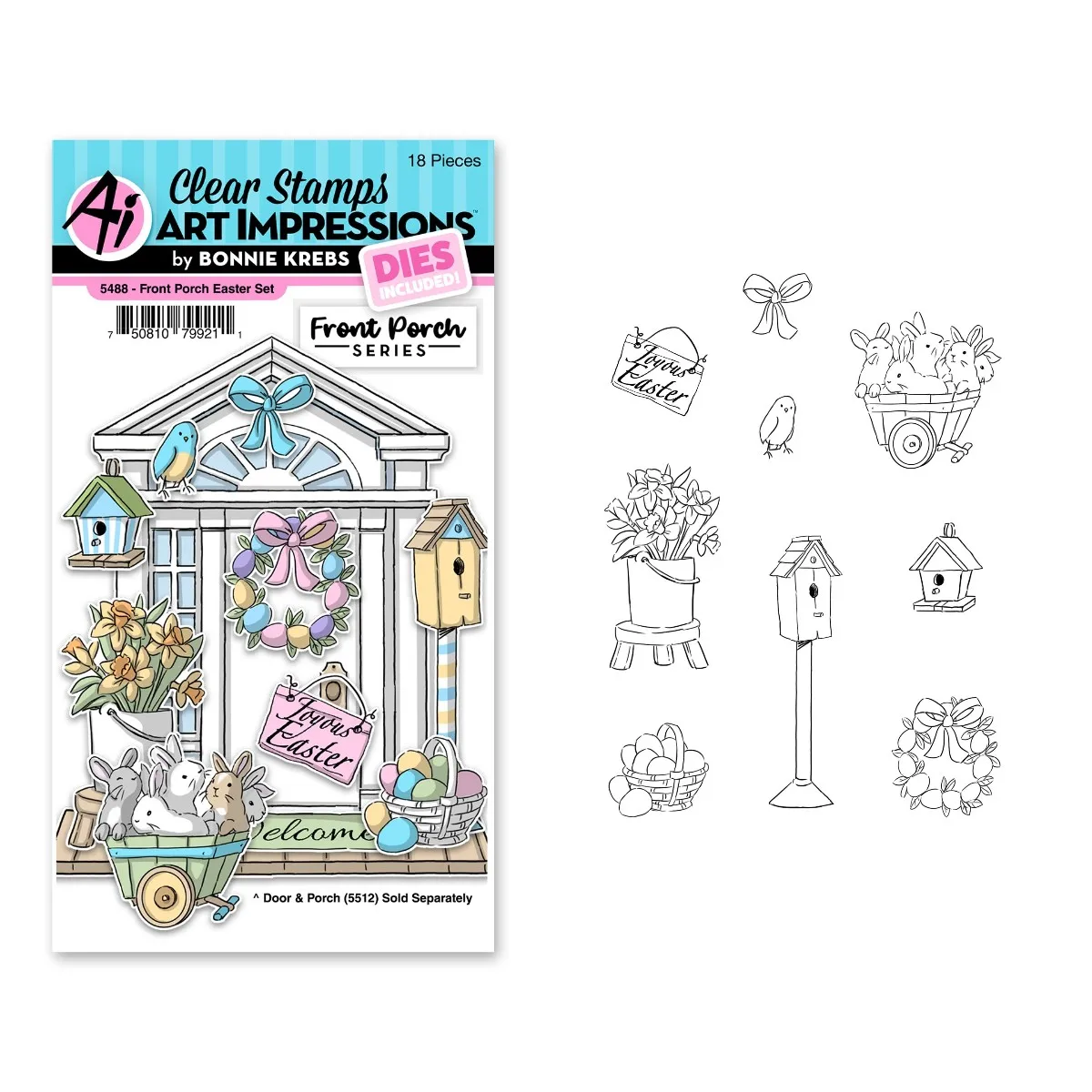 

2022 Summer Front Porch Easter Metal Cutting Dies Clear Silicone Cling Stamps Diy Cards Making Paper Decoration Embossing Molds