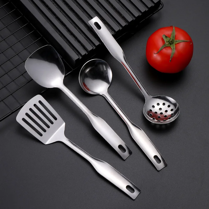 

Stainless Steel Kitchen Cooking Utensils Rice Spatula Shovel Soup Spoon Colander Creative Kitchenware Accessories Cooking Tools