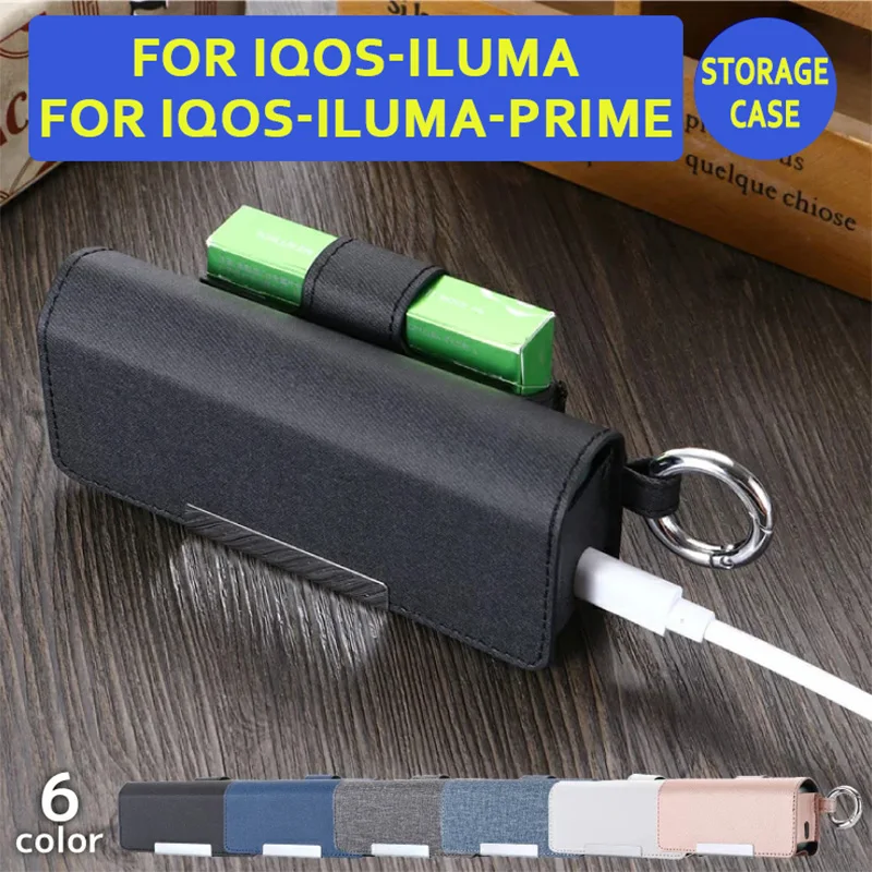 

For Iqos 3 duo / Iluma Prime Storage Bag Protective Case Carrying Bag Accessories Leather Cover Compatible with iqos iluma