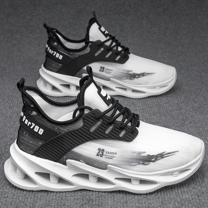 

Fujeak Fashion Breathable Mesh Sneakers Casual Running Shoes for Men Comfortable Non-slip Trendy Men's Shoes Big Size Sport Shoe