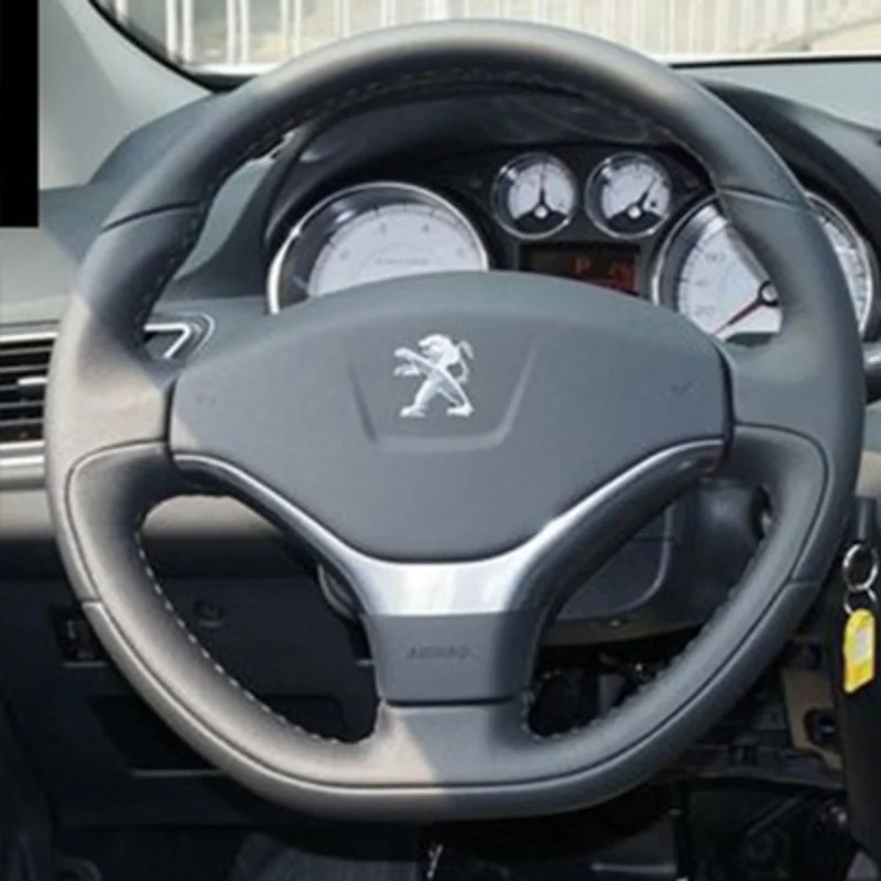 

Cover Customized DIY Leather and Suede Car Steering Wheel Cover for Peugeot 408 308s 5008 2008 307 4008 508 Car Accessories