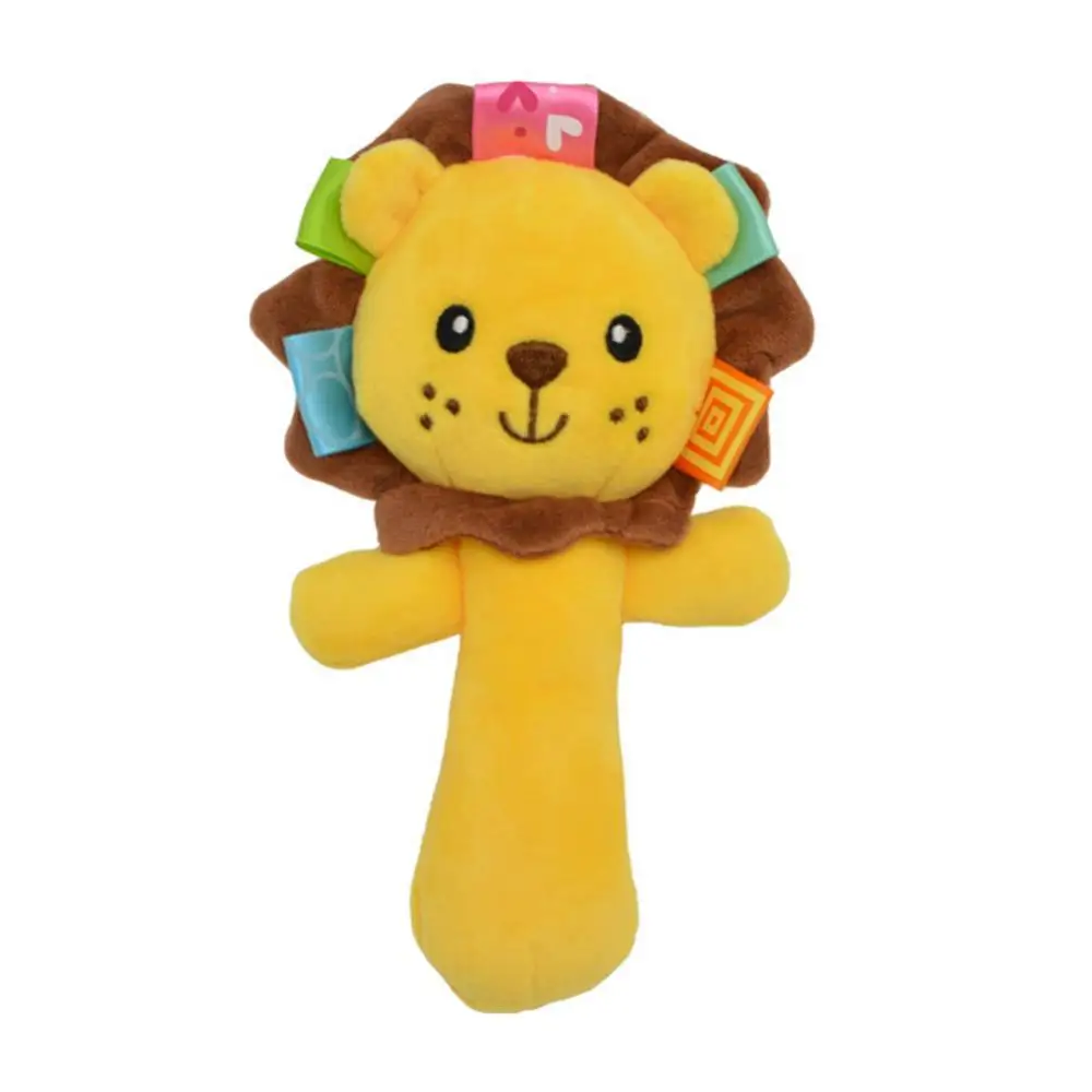 

Dog Animal Plush Doll Hand Grasp Rattle BB Device Baby Stroller Pendant Toy