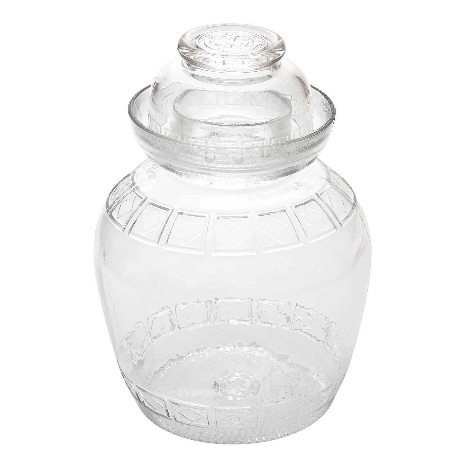 

Fermenting Jar Glass Crock Fermentation Jars Kimchi Pickle Pickling Lids Containerstraditional Vessel Airlockkit Fermanting Lid