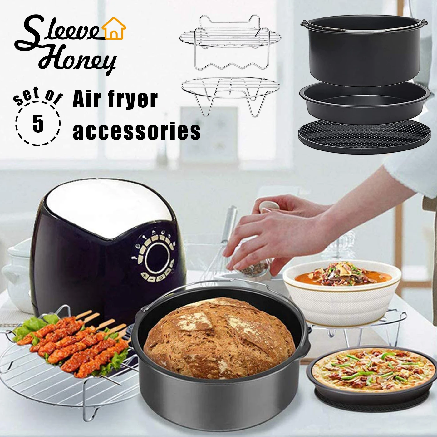 Набор аксессуаров для фритюрницы комплект из 6/7/8 дюймов металлический держатель