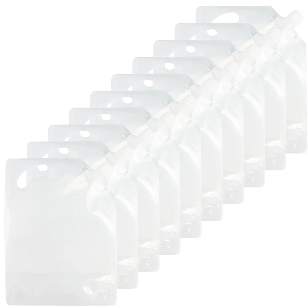 

10Pcs Airtight Bag Reusable Nuts Storage Bags Clear Nozzle Sealing Bags Storage Bags